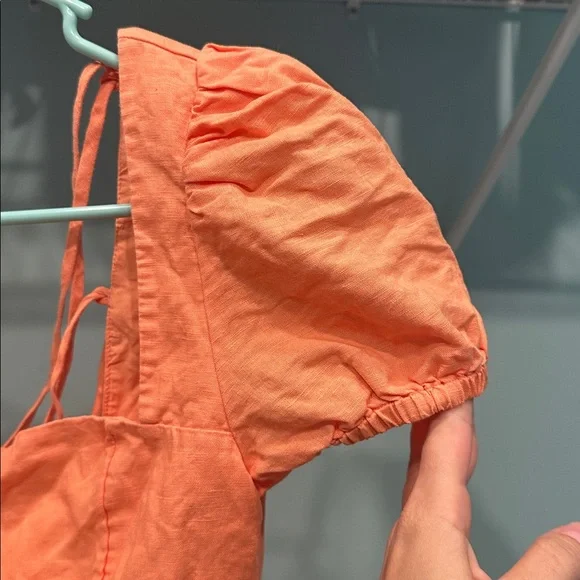 Aritzia Sunday Best orange mini dress - Picture 3 of 5